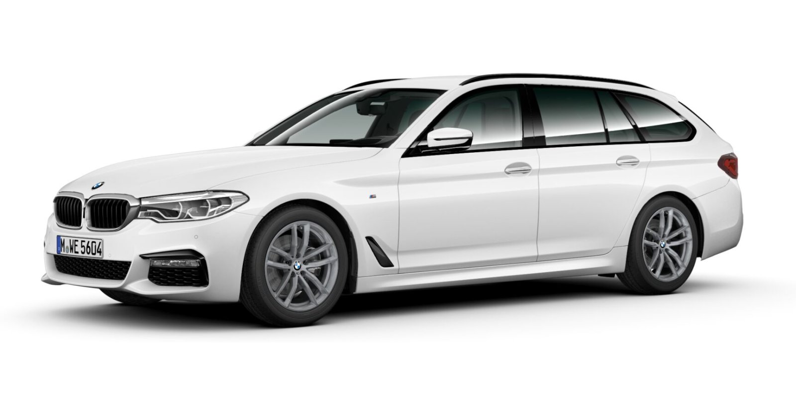 BMW BMW 5er in Weiß von vorne BMW BMW 5er in Weiß von vorne