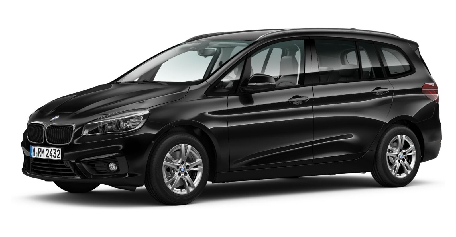 BMW BMW 2er in Schwarz von vorne BMW BMW 2er in Schwarz von vorne