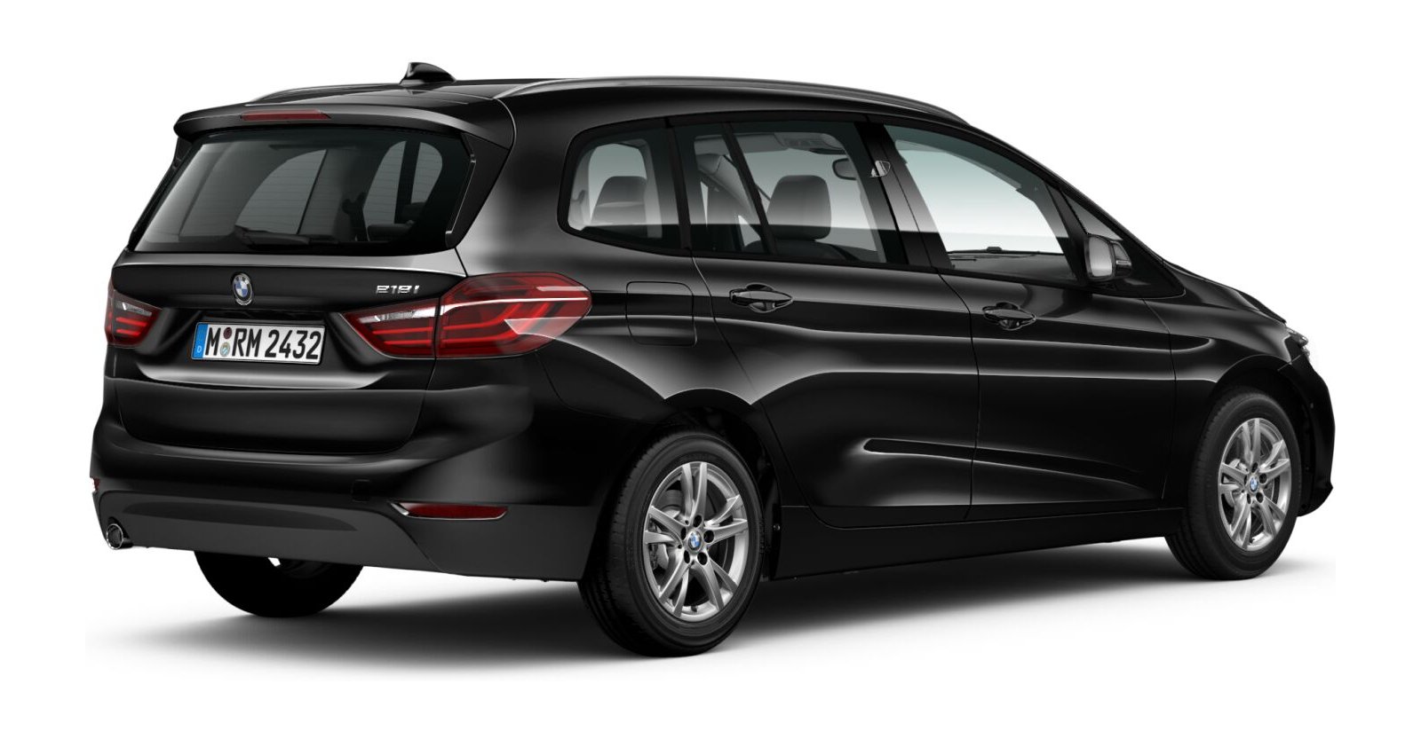 BMW BMW 2er in Schwarz von hinten BMW BMW 2er in Schwarz von hinten