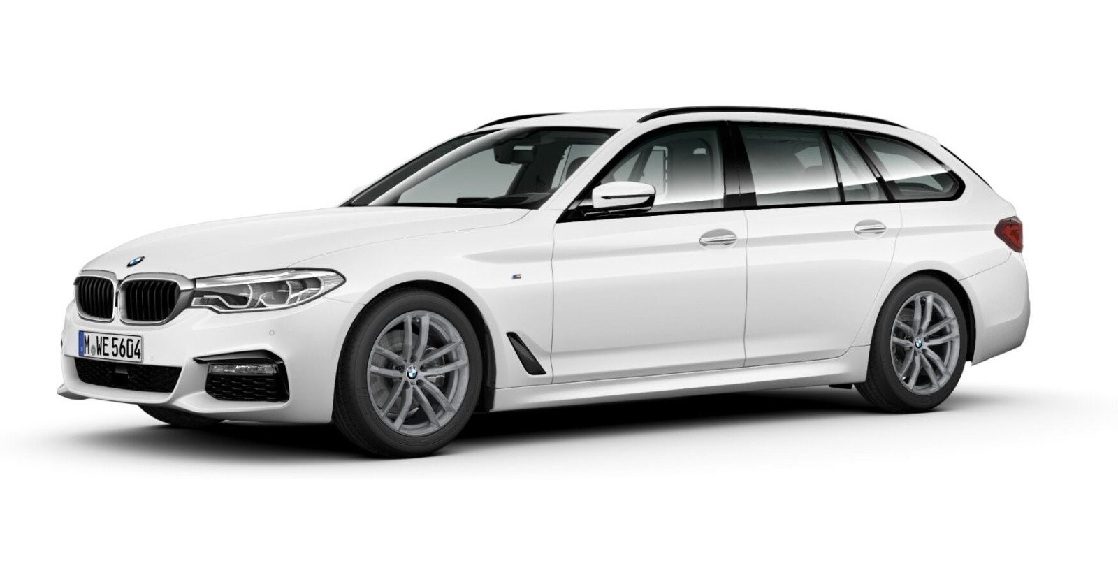 BMW BMW 5er in Weiß von vorne BMW BMW 5er in Weiß von vorne