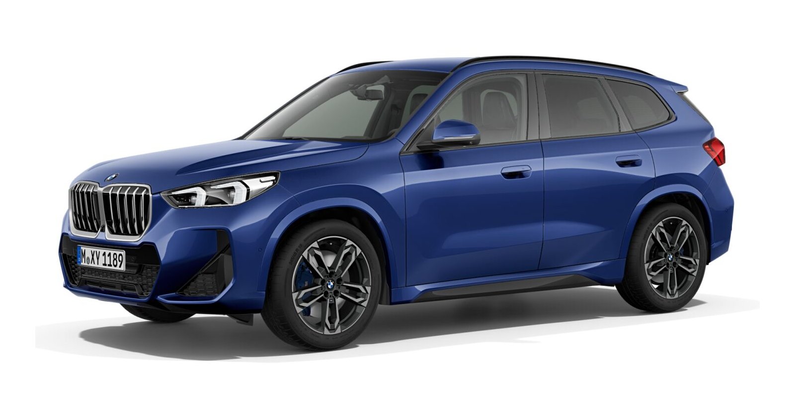 BMW X1 xDrive20d in Blau von vorne BMW X1 xDrive20d in Blau von vorne