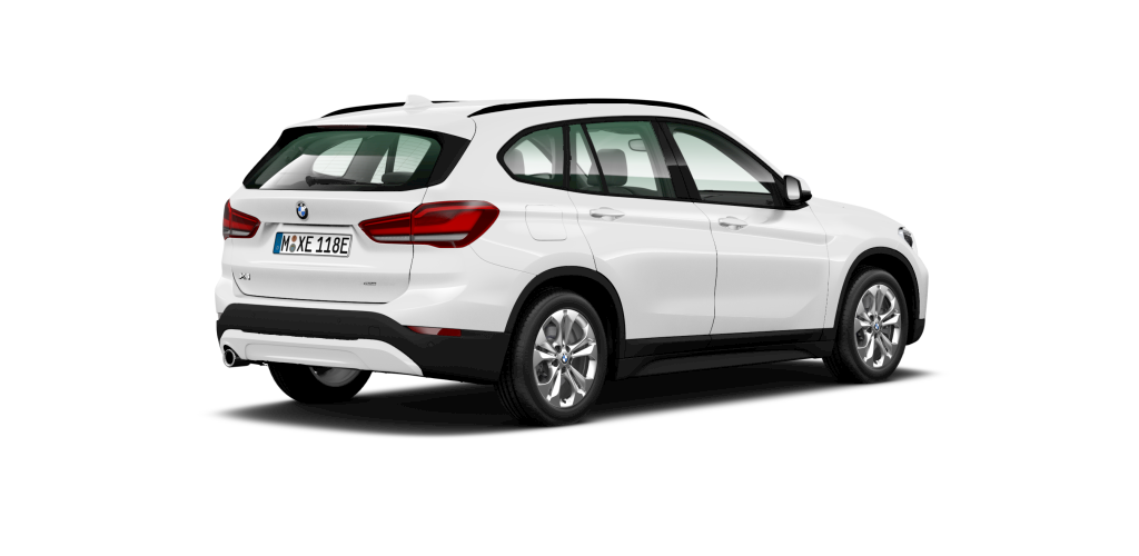 BMW BMW X in Weiß von hinten BMW BMW X in Weiß von hinten