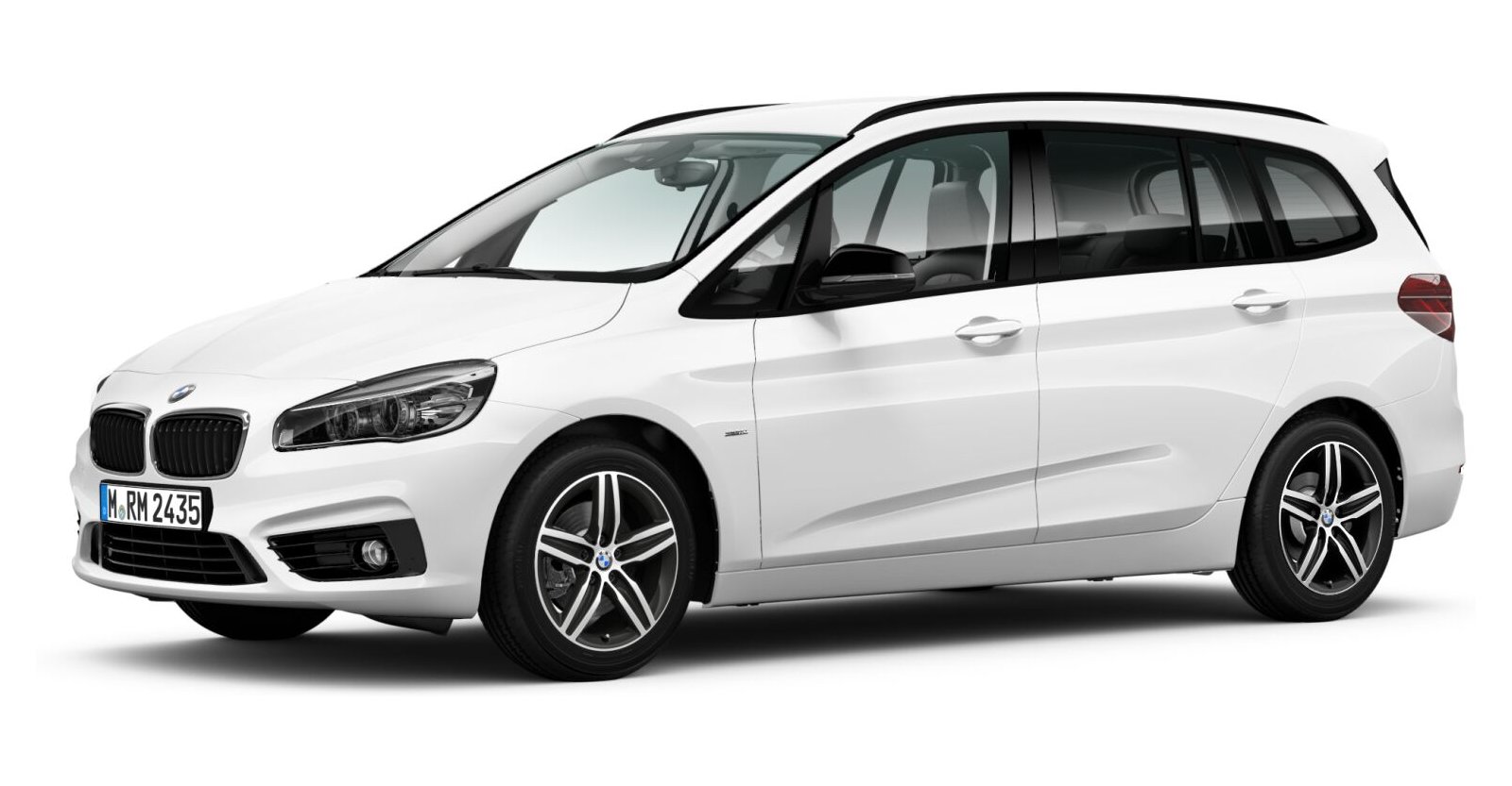 BMW 218d Gran Tourer in Weiß von vorne BMW 218d Gran Tourer in Weiß von vorne
