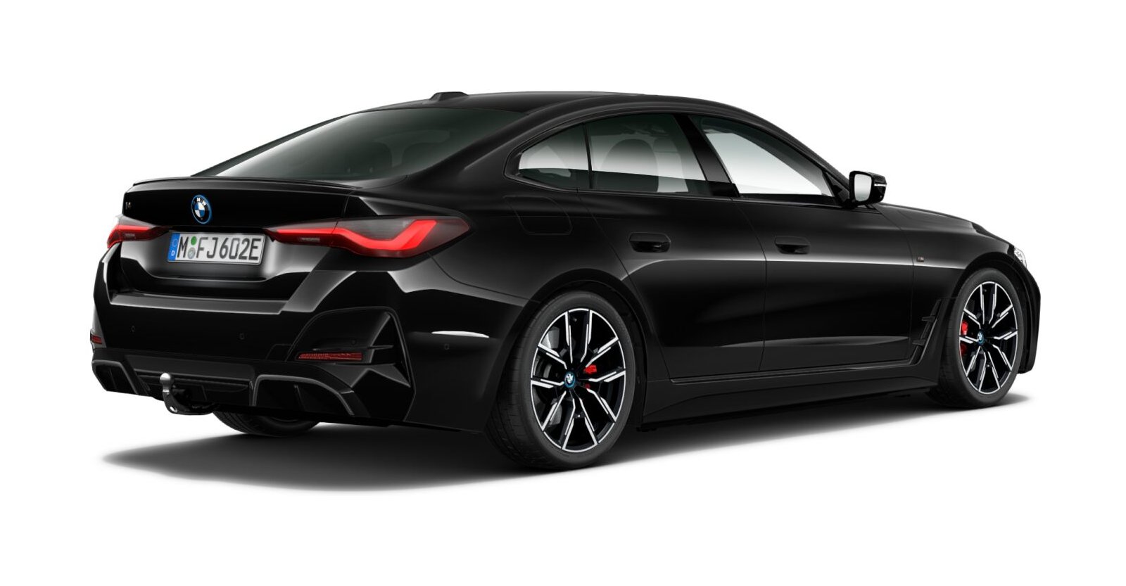 BMW BMW I in Schwarz von hinten BMW BMW I in Schwarz von hinten