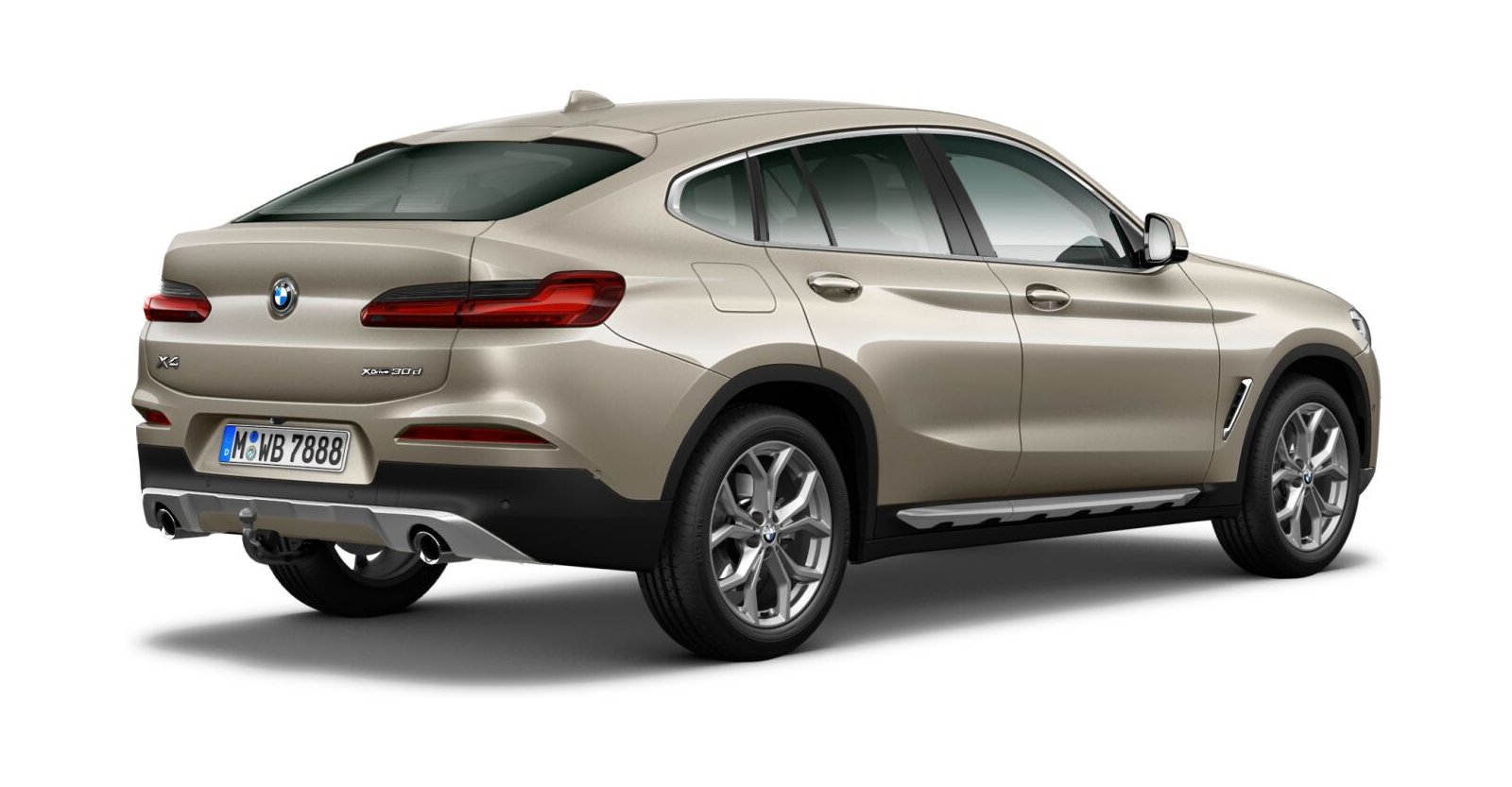 BMW BMW X in Gelb von hinten BMW BMW X in Gelb von hinten