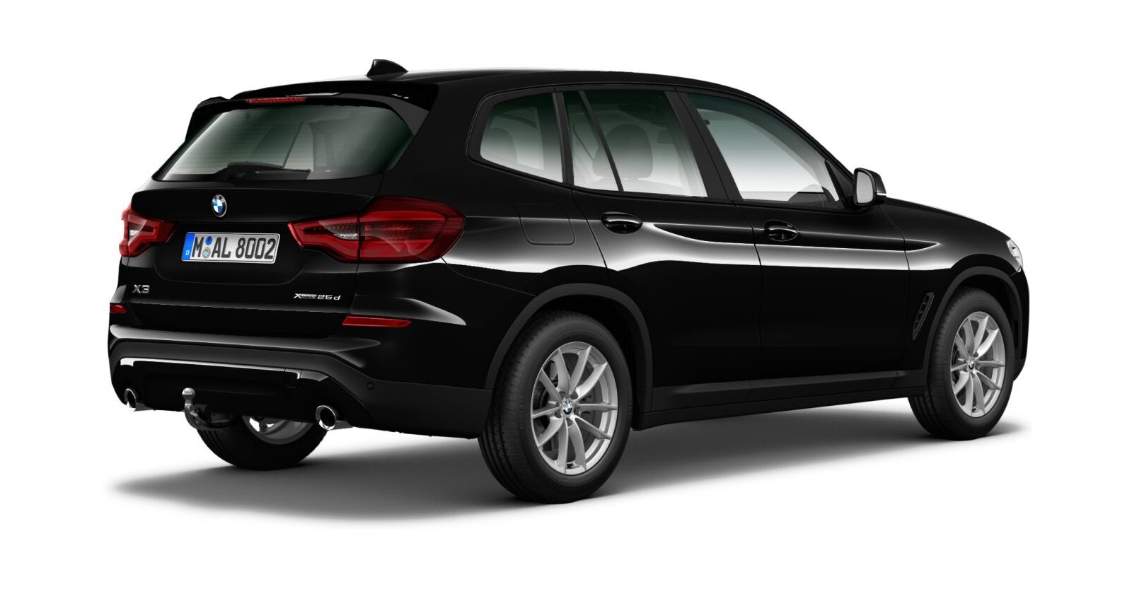 BMW BMW X in Schwarz von hinten BMW BMW X in Schwarz von hinten