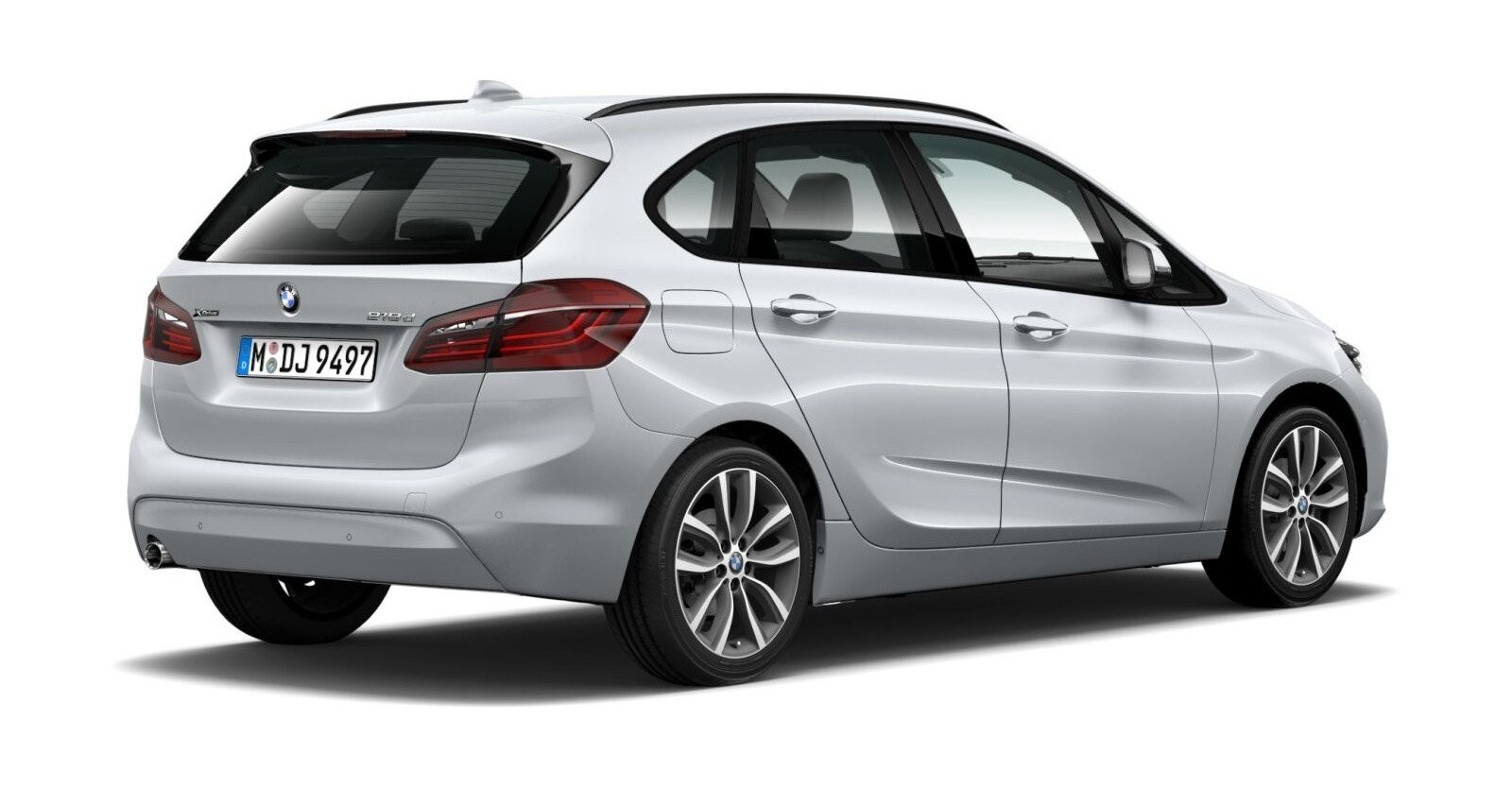 BMW BMW 2er in Silber von hinten BMW BMW 2er in Silber von hinten