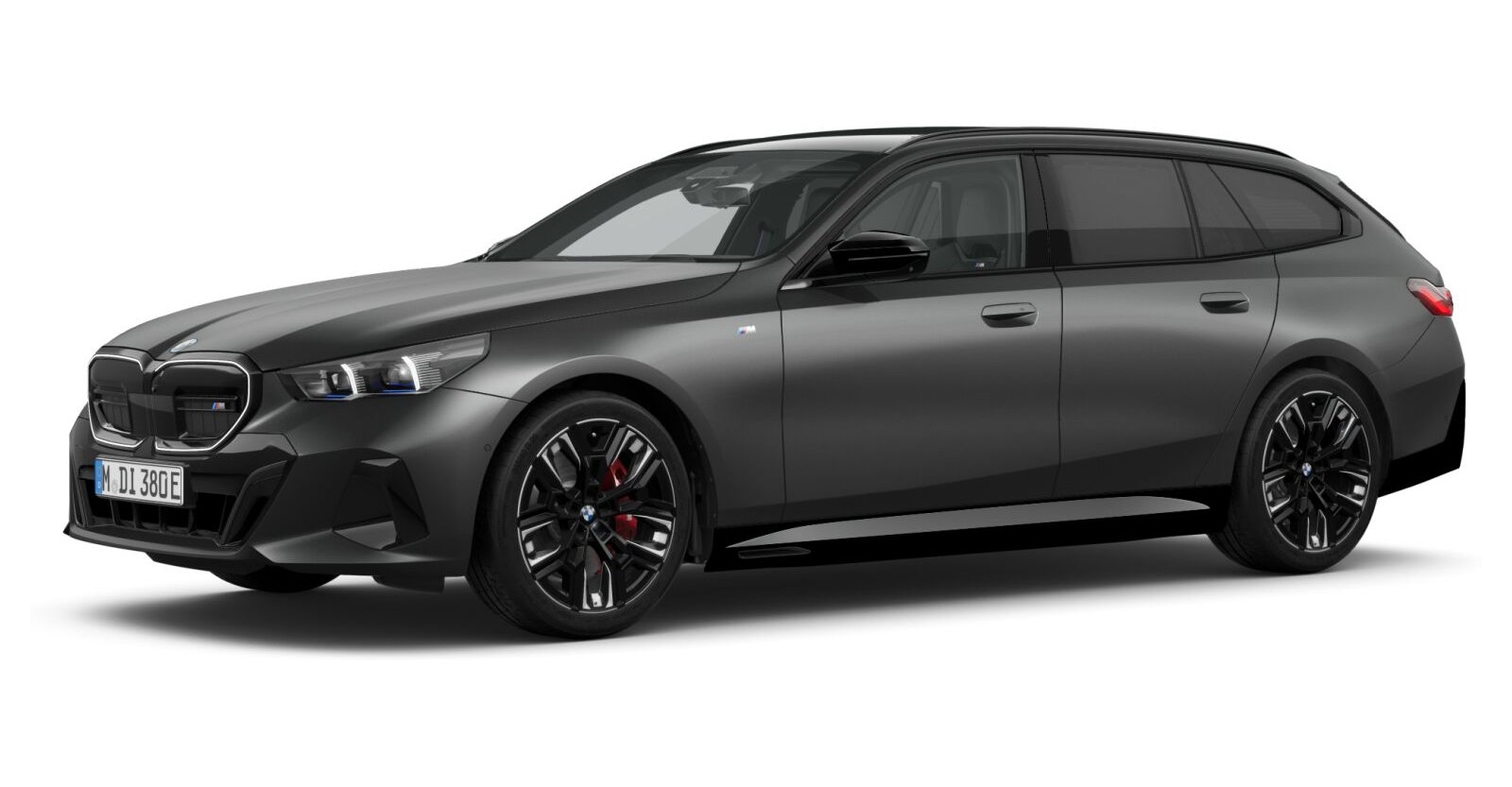 BMW i5 M60 xDrive Touring in Grau von vorne BMW i5 M60 xDrive Touring in Grau von vorne