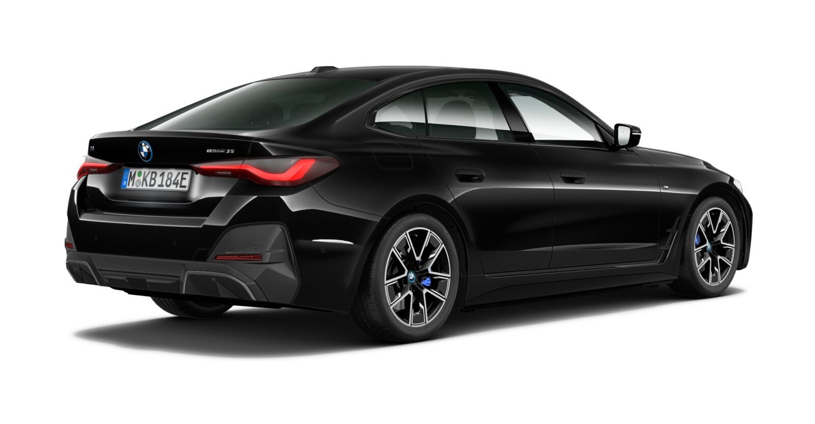 BMW BMW I in Schwarz von hinten BMW BMW I in Schwarz von hinten