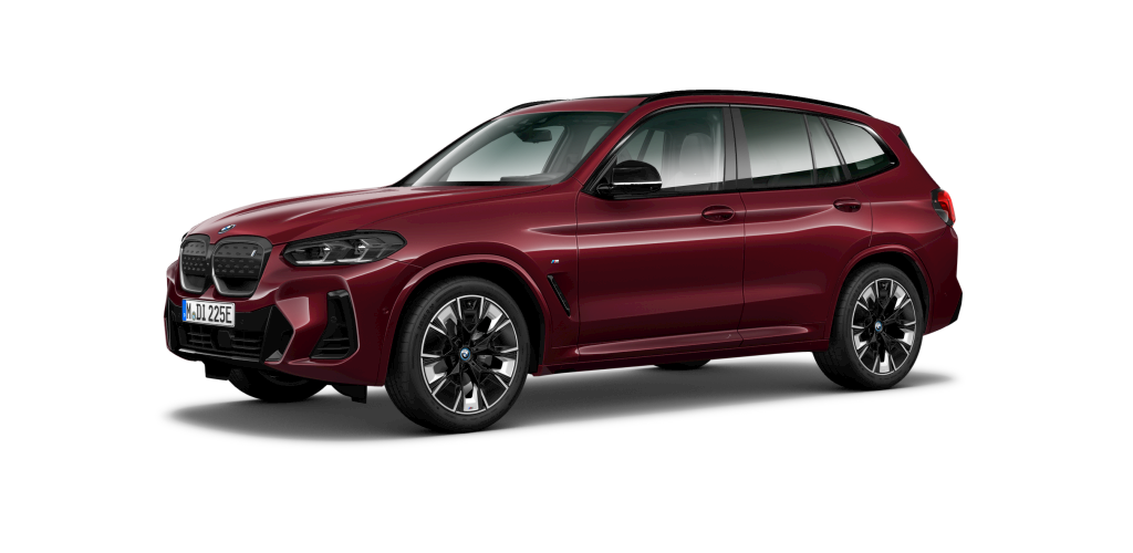BMW iX3 in Rot von vorne