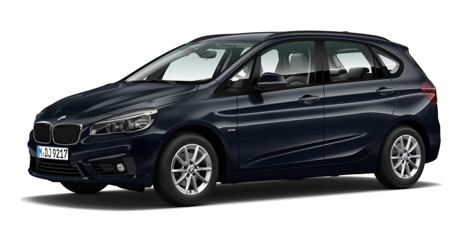 BMW 220i Active Tourer in Blau von vorne BMW 220i Active Tourer in Blau von vorne