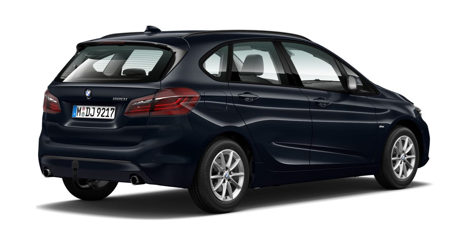 BMW BMW 2er in Blau von hinten