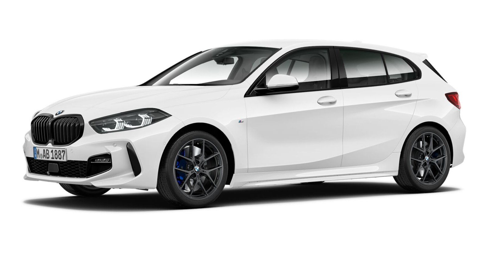 BMW BMW 1er in Weiß von vorne BMW BMW 1er in Weiß von vorne