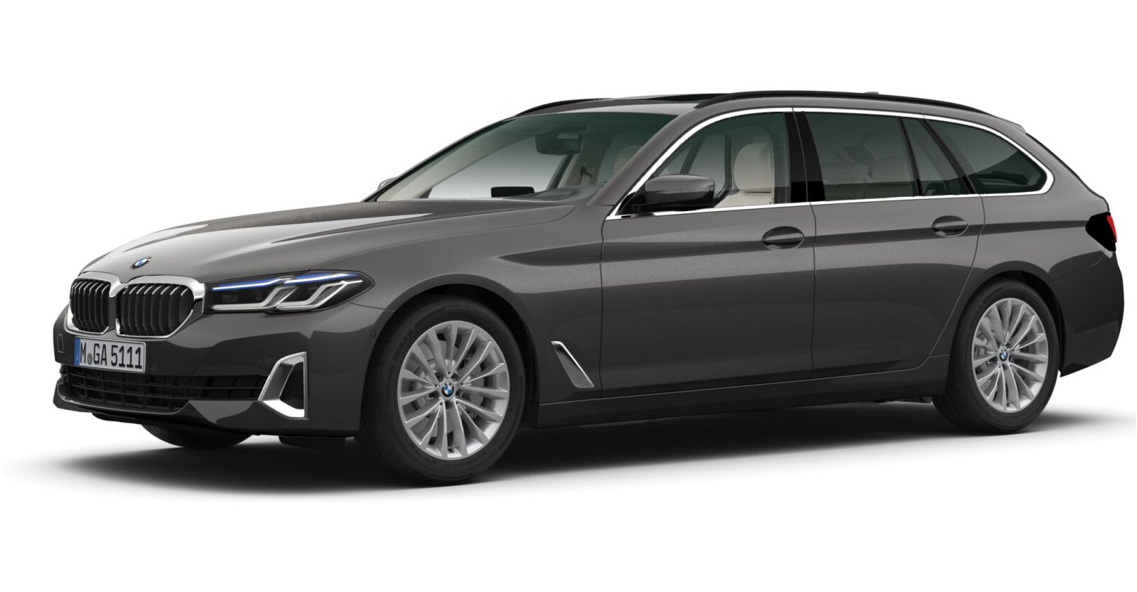 BMW BMW 5er in Grau von vorne BMW BMW 5er in Grau von vorne