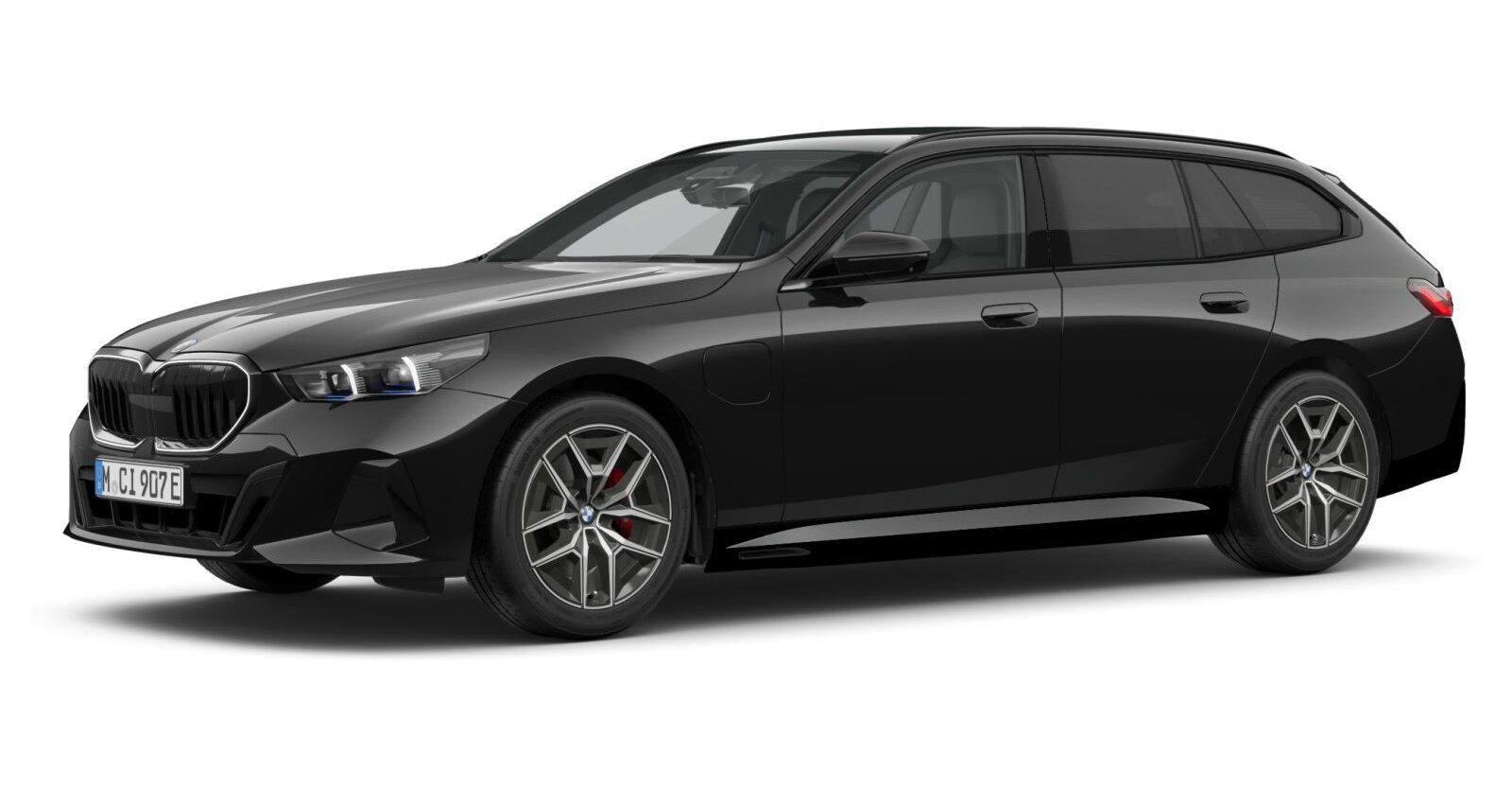 BMW BMW 5er in Schwarz von vorne BMW BMW 5er in Schwarz von vorne