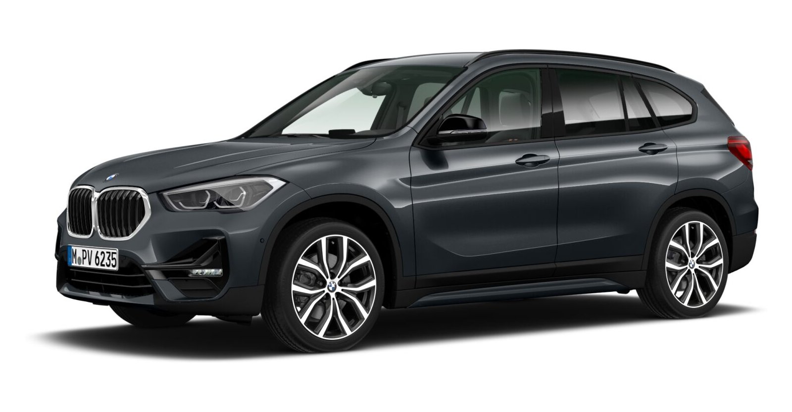 BMW X1 xDrive25d in Grau von vorne