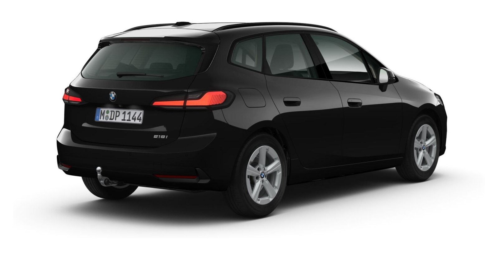 BMW BMW 2er in Schwarz von hinten