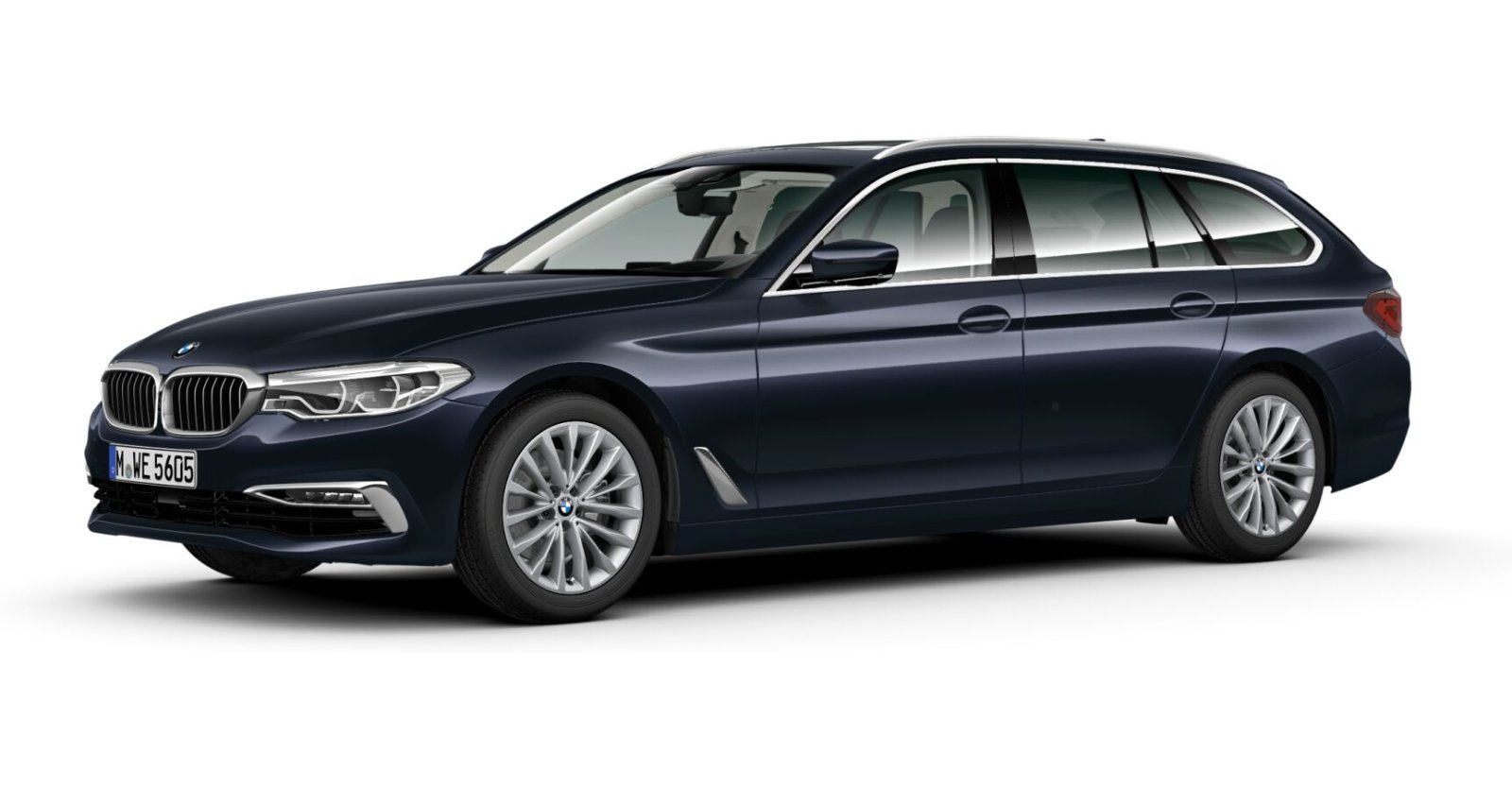 BMW BMW 5er in Blau von vorne BMW BMW 5er in Blau von vorne