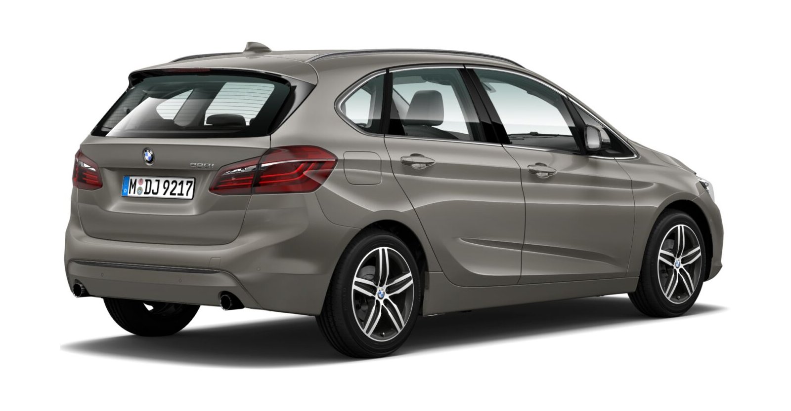 BMW BMW 2er in Silber von hinten BMW BMW 2er in Silber von hinten