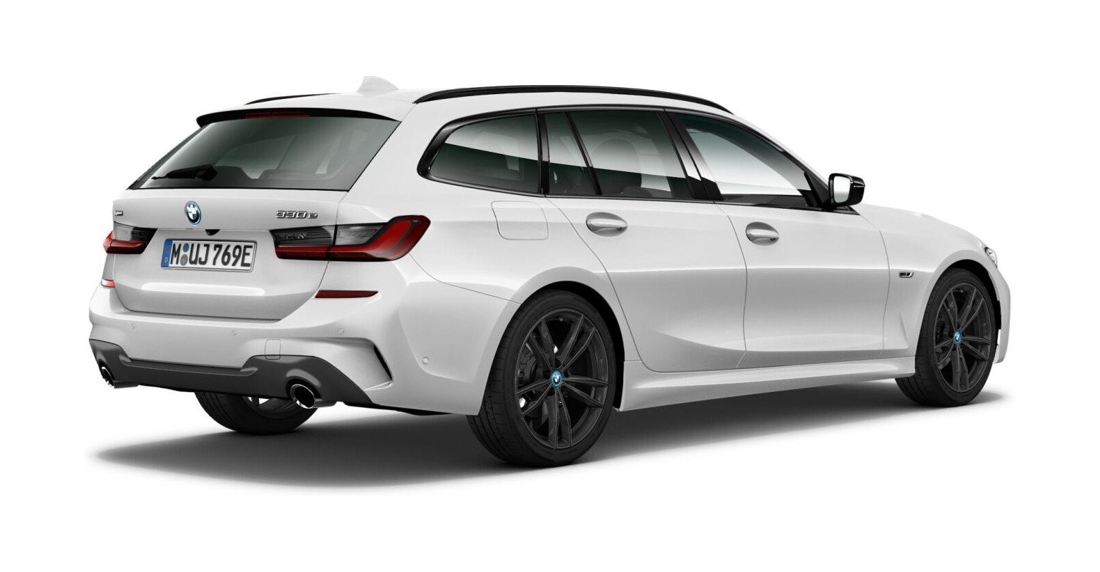 BMW BMW 3er in Weiß von hinten