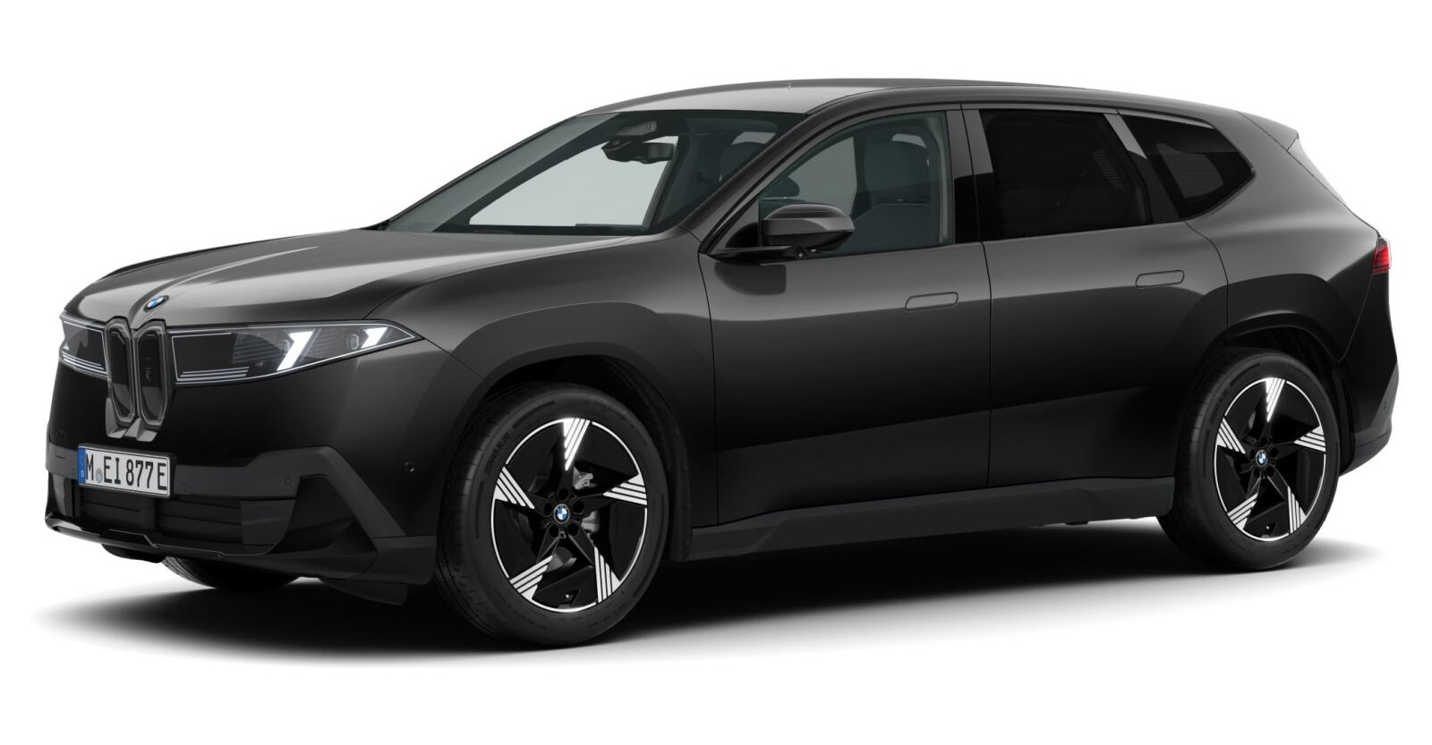 BMW iX3 40 in Schwarz von vorne