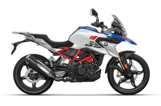 BMW G 310 GS in Weiß von vorne