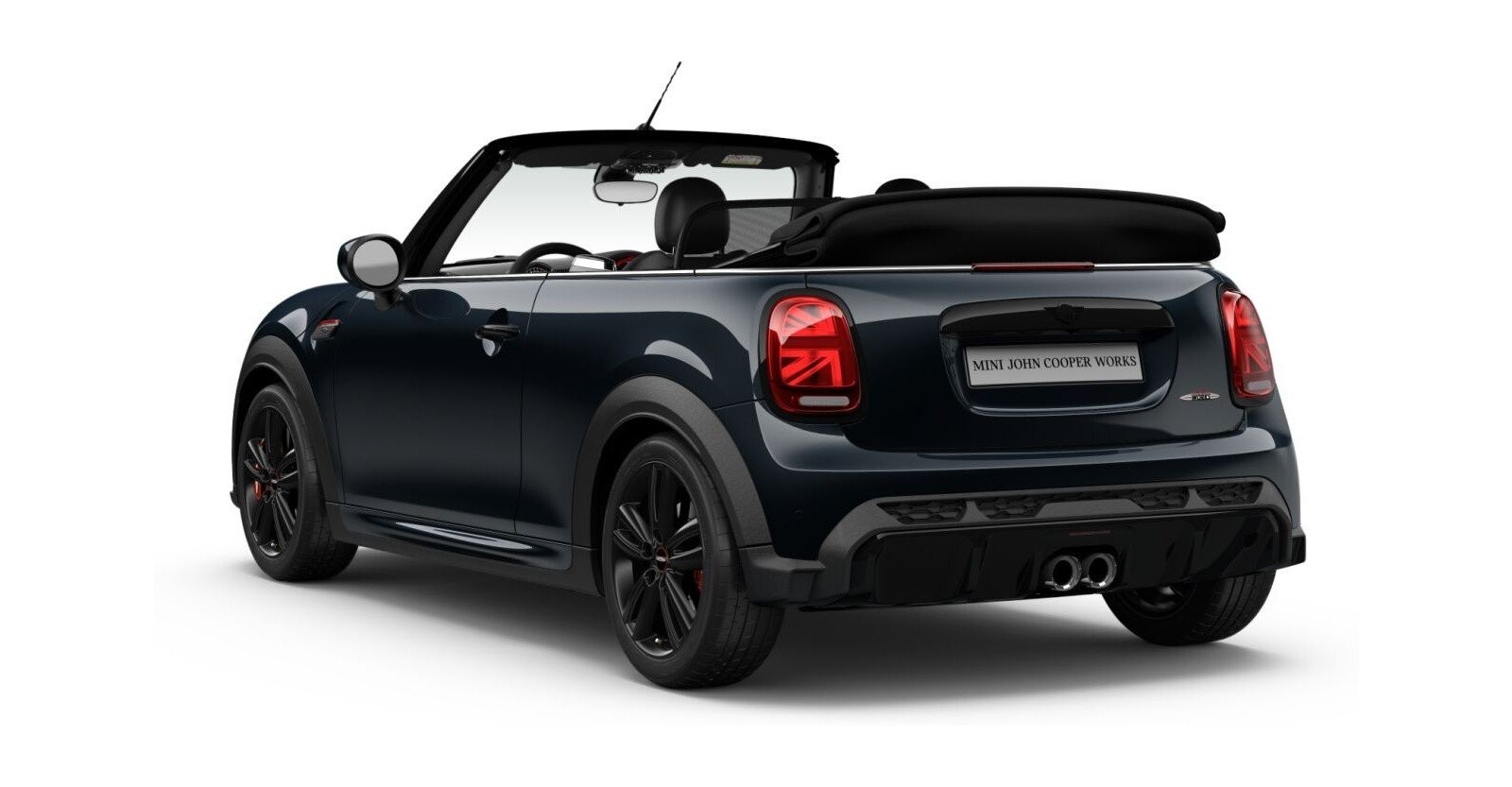 MINI MINI Cabrio in Schwarz von hinten