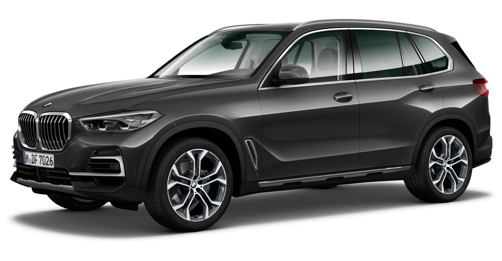 BMW X5 xDrive30d in Grau von vorne