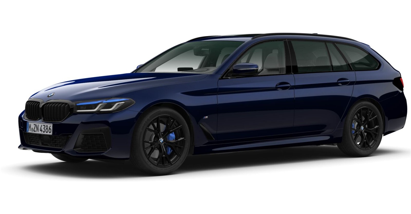 BMW BMW 5er in Blau von vorne BMW BMW 5er in Blau von vorne