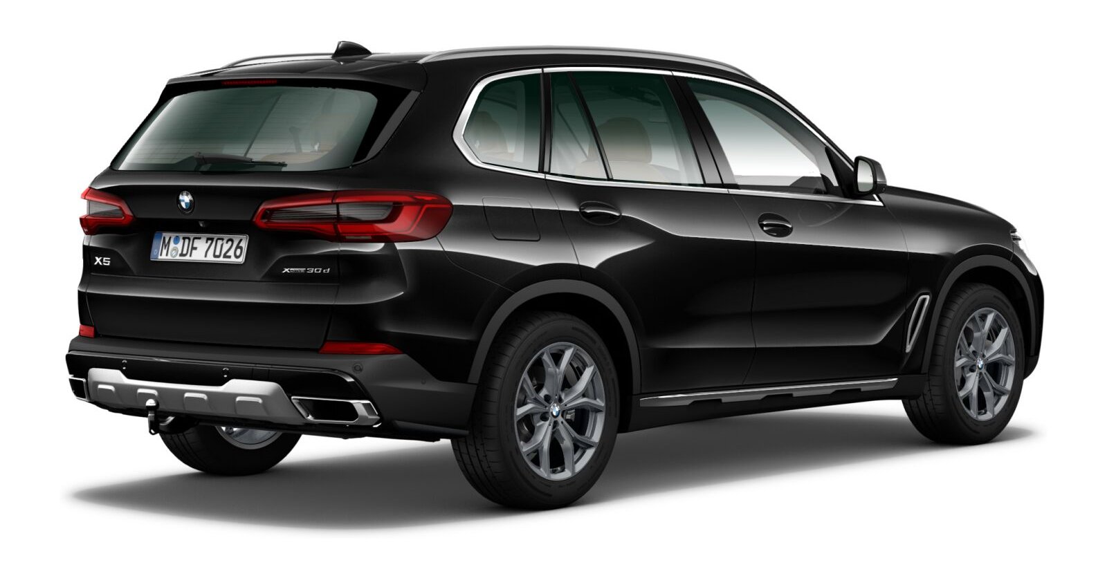 BMW BMW X in Schwarz von hinten BMW BMW X in Schwarz von hinten