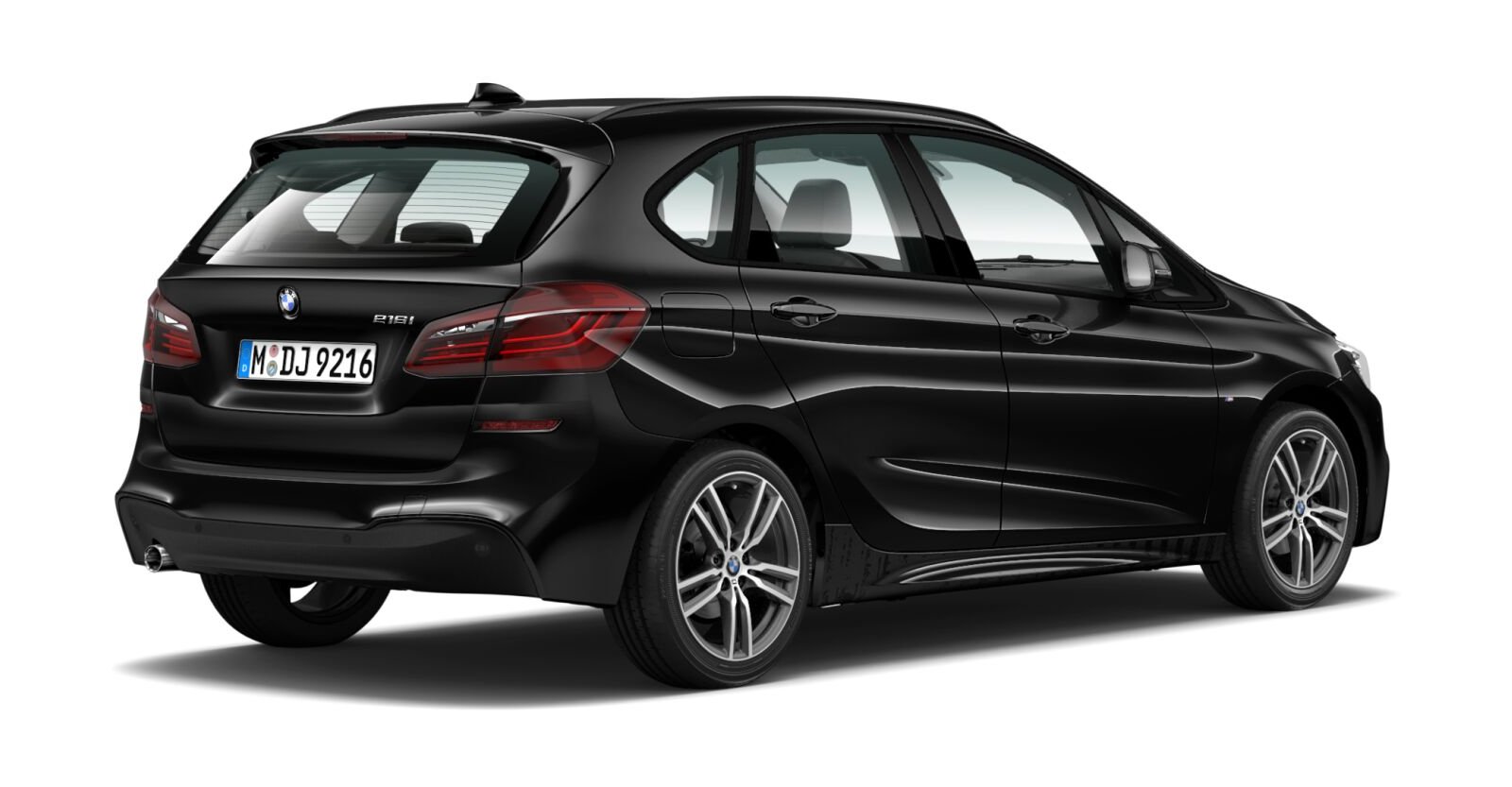 BMW BMW 2er in Schwarz von hinten