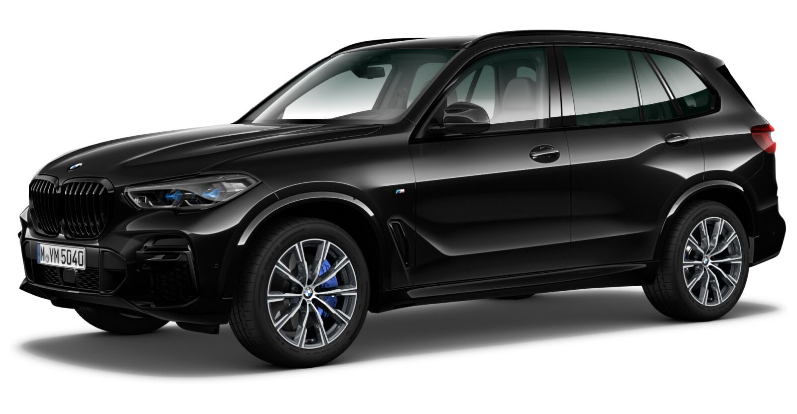 BMW X5 xDrive40d in Schwarz von vorne BMW X5 xDrive40d in Schwarz von vorne