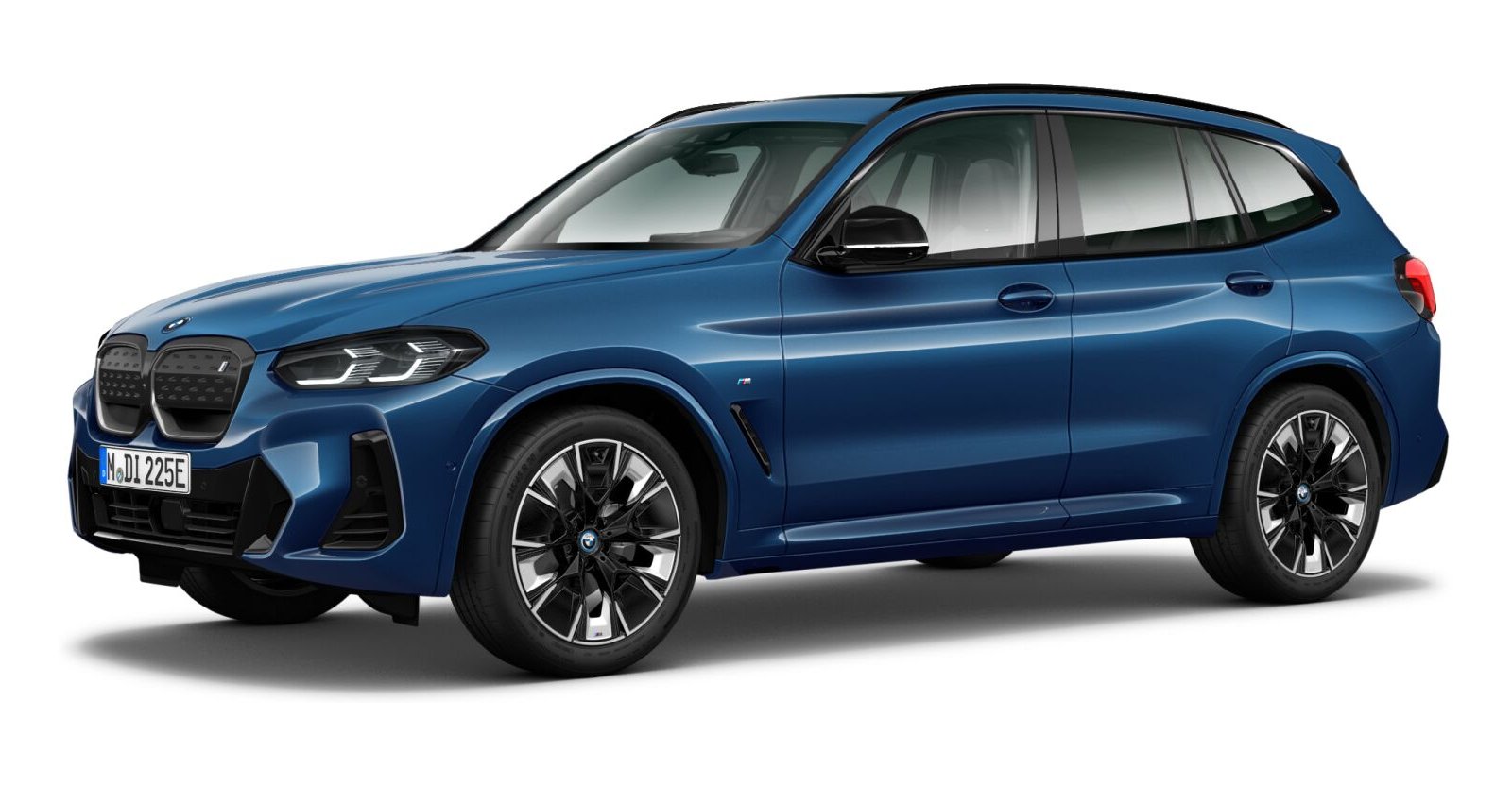 BMW iX3 in Blau von vorne
