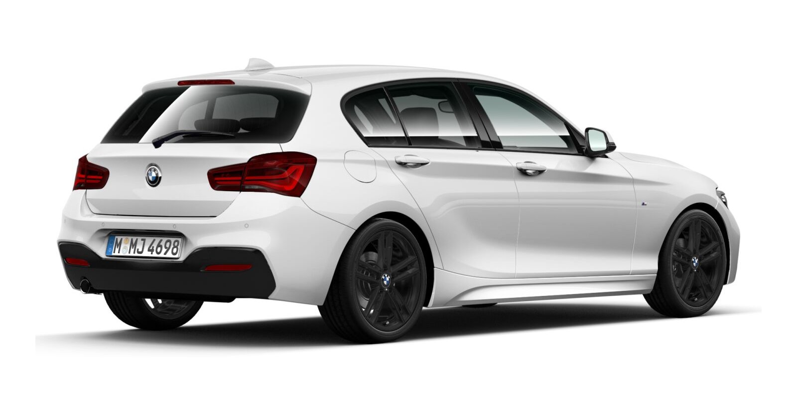 BMW BMW 1er in Weiß von hinten