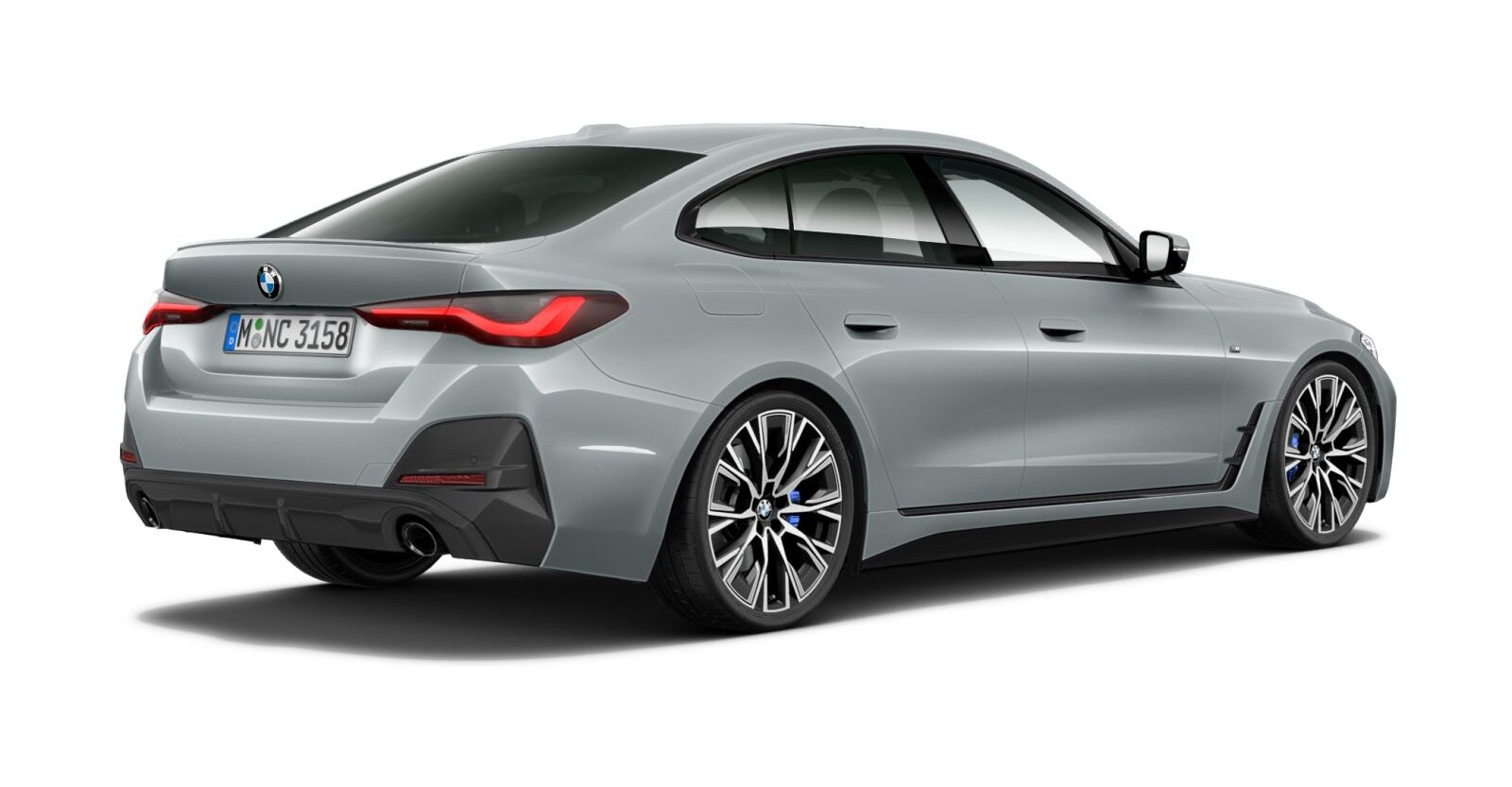 BMW BMW 4er in Grau von hinten BMW BMW 4er in Grau von hinten