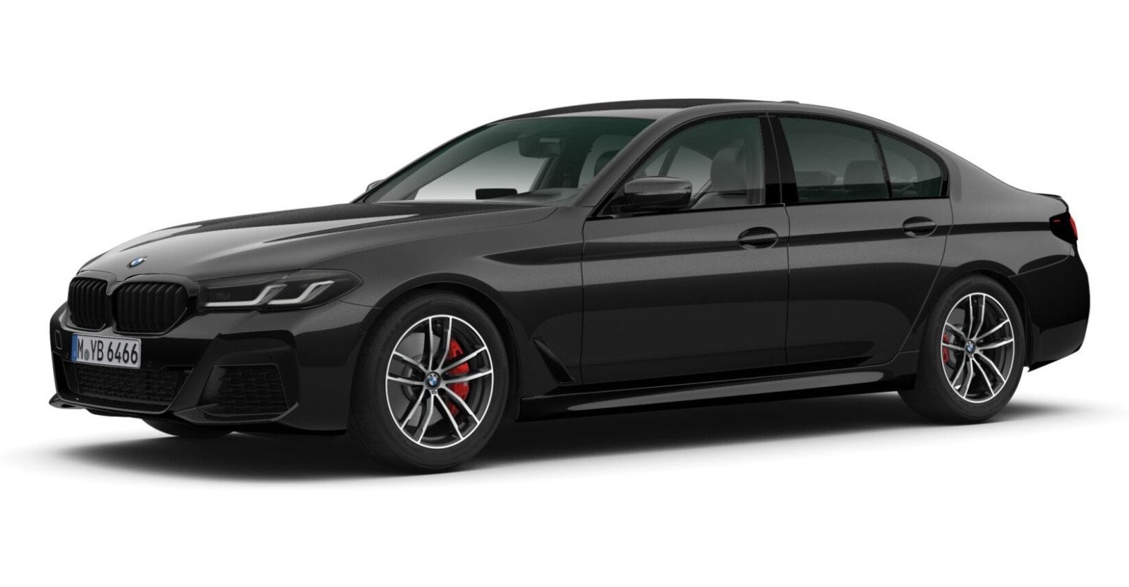 BMW BMW 5er in Schwarz von vorne BMW BMW 5er in Schwarz von vorne