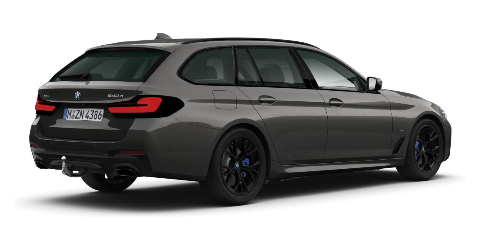 BMW BMW 5er in Grau von hinten