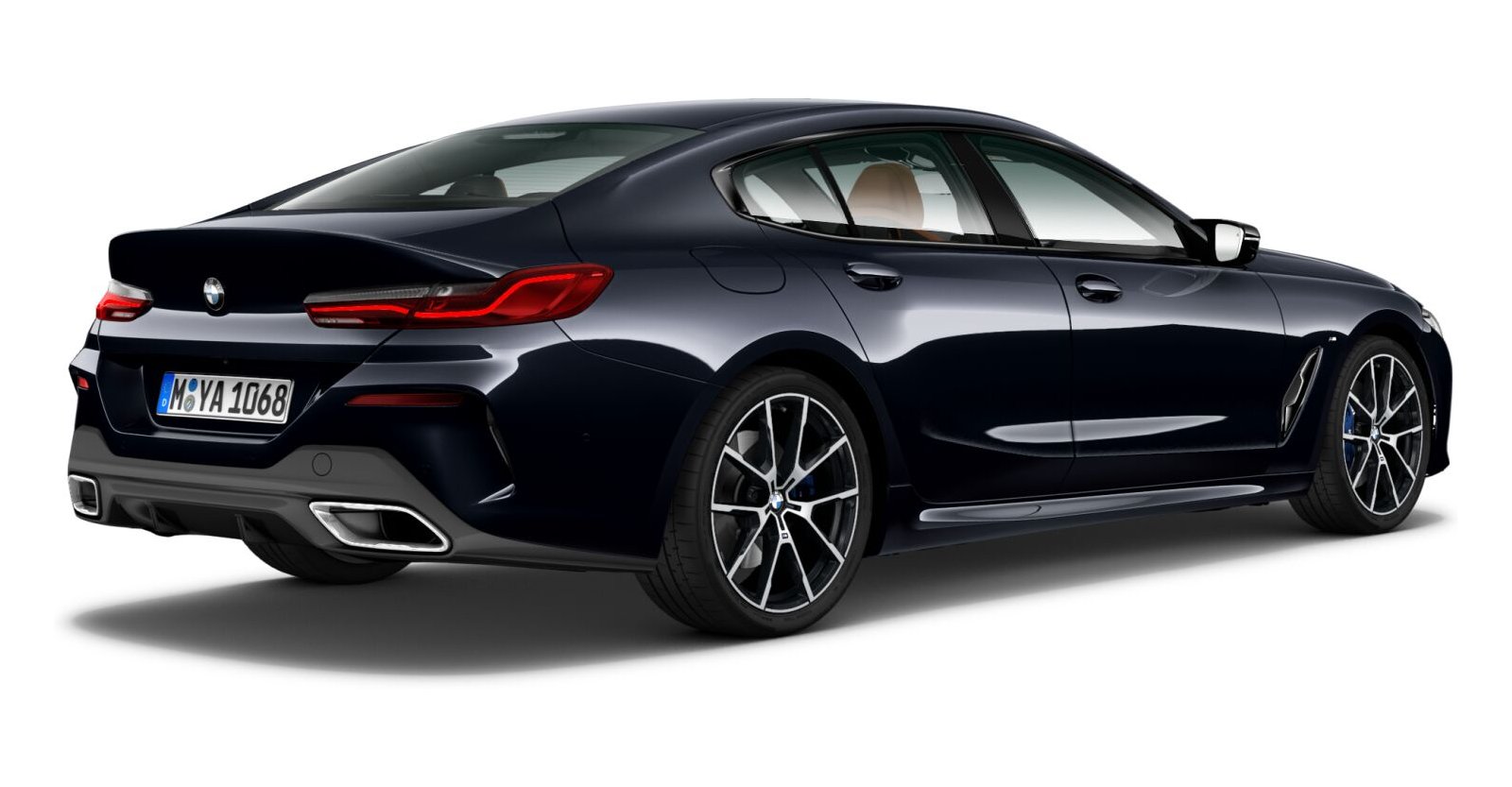 BMW BMW 8er in Schwarz von hinten BMW BMW 8er in Schwarz von hinten