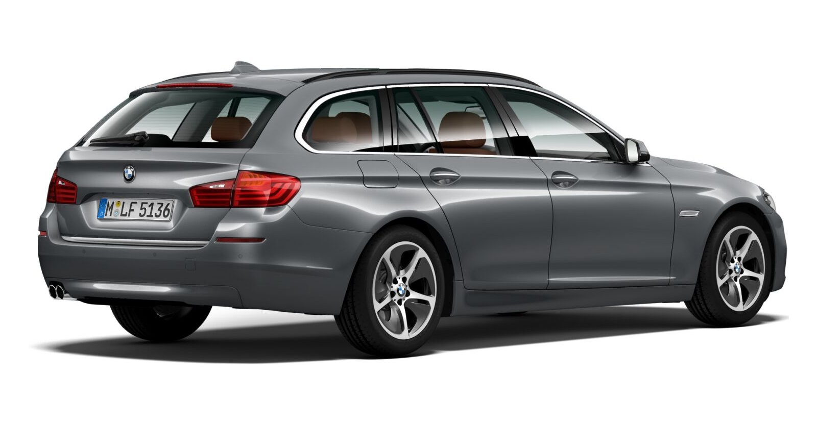 BMW BMW 5er in Grau von hinten BMW BMW 5er in Grau von hinten