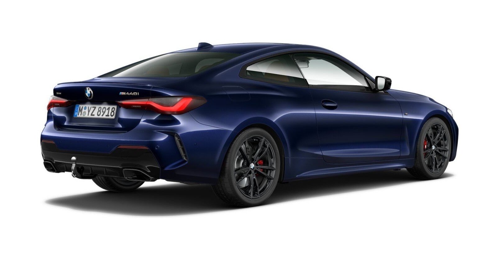 BMW BMW 4er in Blau von hinten