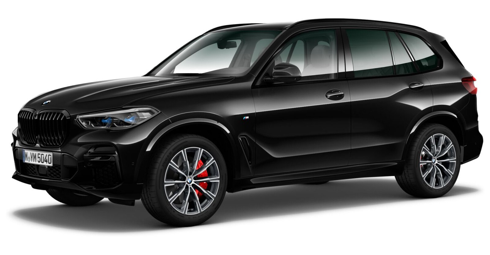 BMW X5 xDrive25d in Schwarz von vorne BMW X5 xDrive25d in Schwarz von vorne