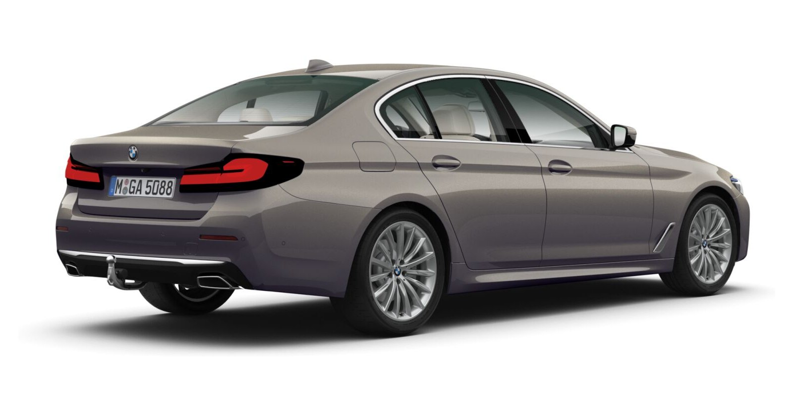 BMW BMW 5er in Grau von hinten BMW BMW 5er in Grau von hinten