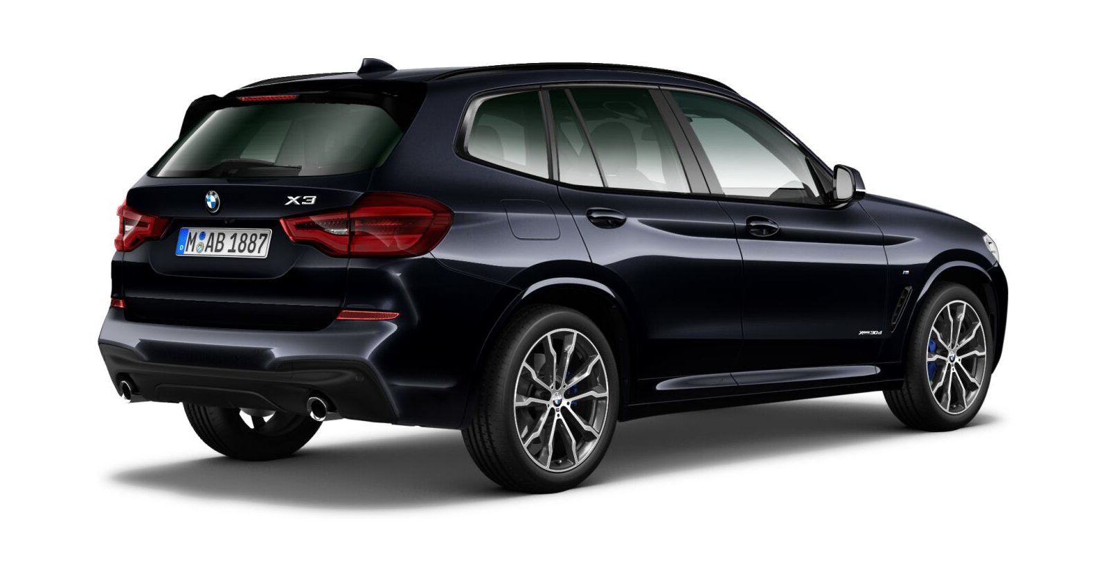 BMW BMW X in Schwarz von hinten BMW BMW X in Schwarz von hinten