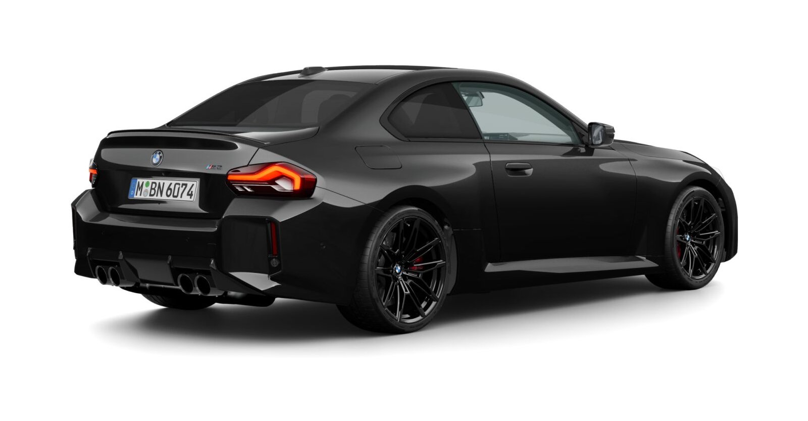 BMW BMW M in Schwarz von hinten BMW BMW M in Schwarz von hinten