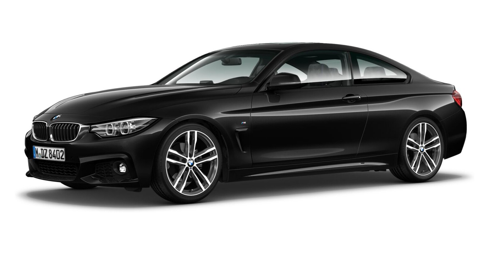 BMW BMW 4er in Schwarz von vorne BMW BMW 4er in Schwarz von vorne