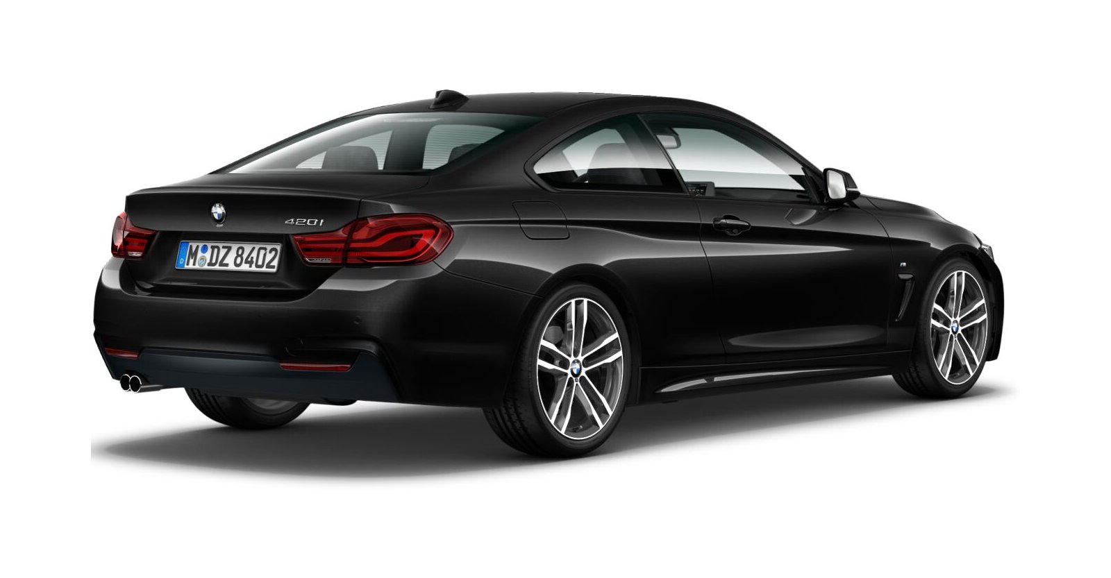 BMW BMW 4er in Schwarz von hinten BMW BMW 4er in Schwarz von hinten