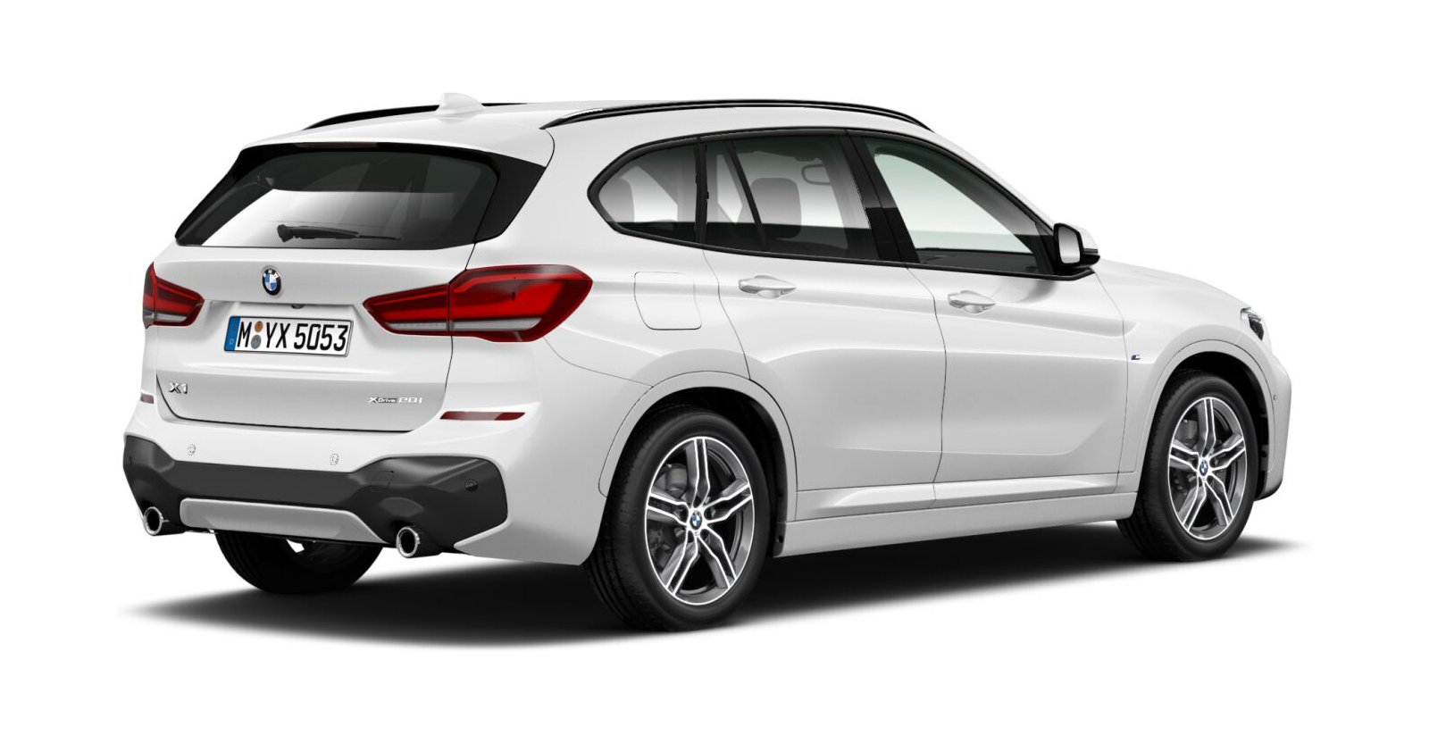 BMW BMW X in Weiß von hinten BMW BMW X in Weiß von hinten