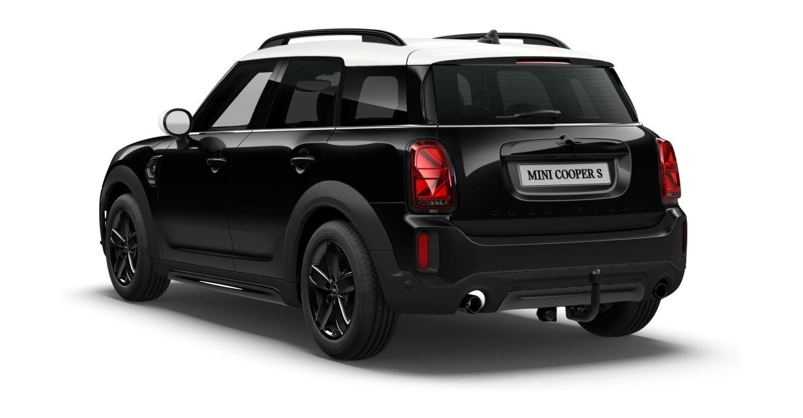 MINI MINI Countryman in Schwarz von hinten