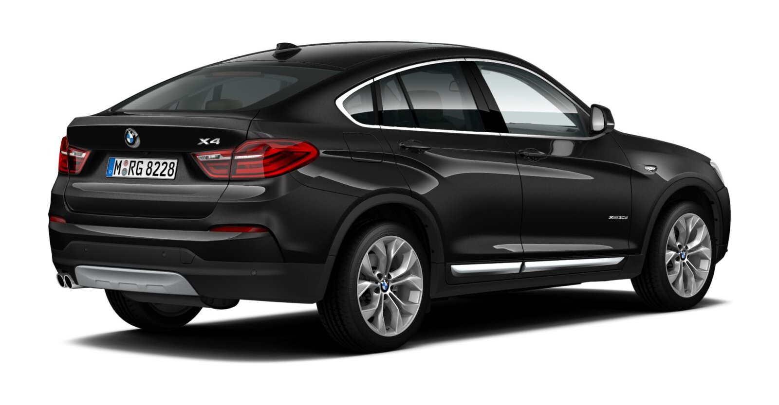 BMW BMW X in Grau von hinten BMW BMW X in Grau von hinten
