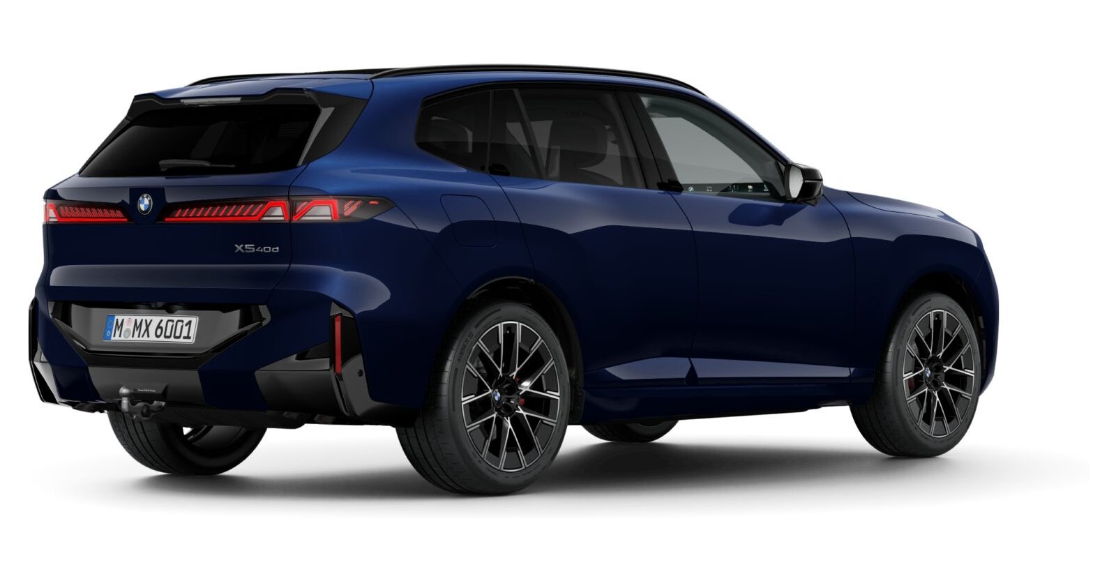 BMW BMW X in Blau von hinten BMW BMW X in Blau von hinten